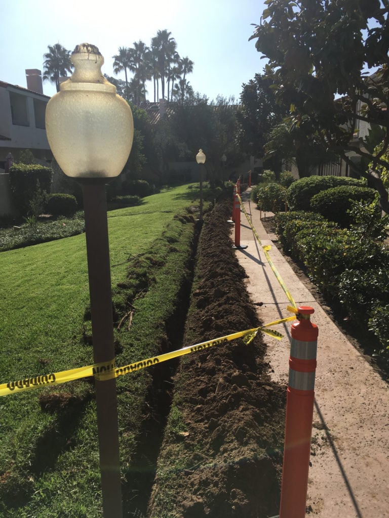 Fastwire Electric - A recently completed electrical path lighting project completed for a property manager in Palos Verdes, California